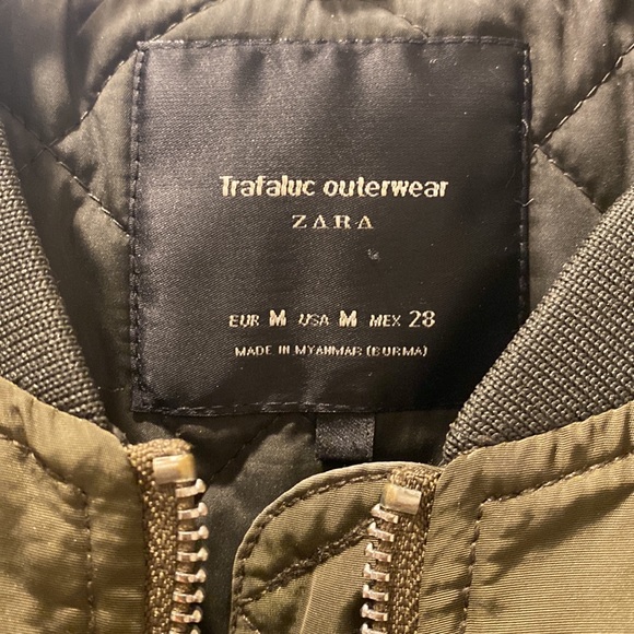 Zara green bomber jacket - Picture 3 of 6